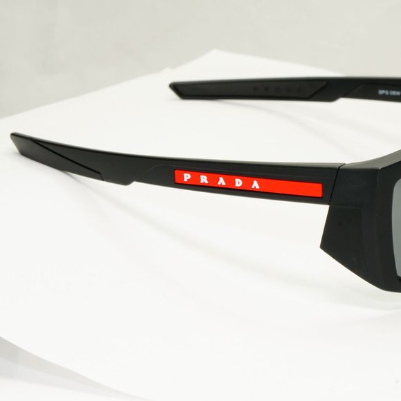 Prada Matte Black Men's Sport Sunglasses - Picture 4 of 7